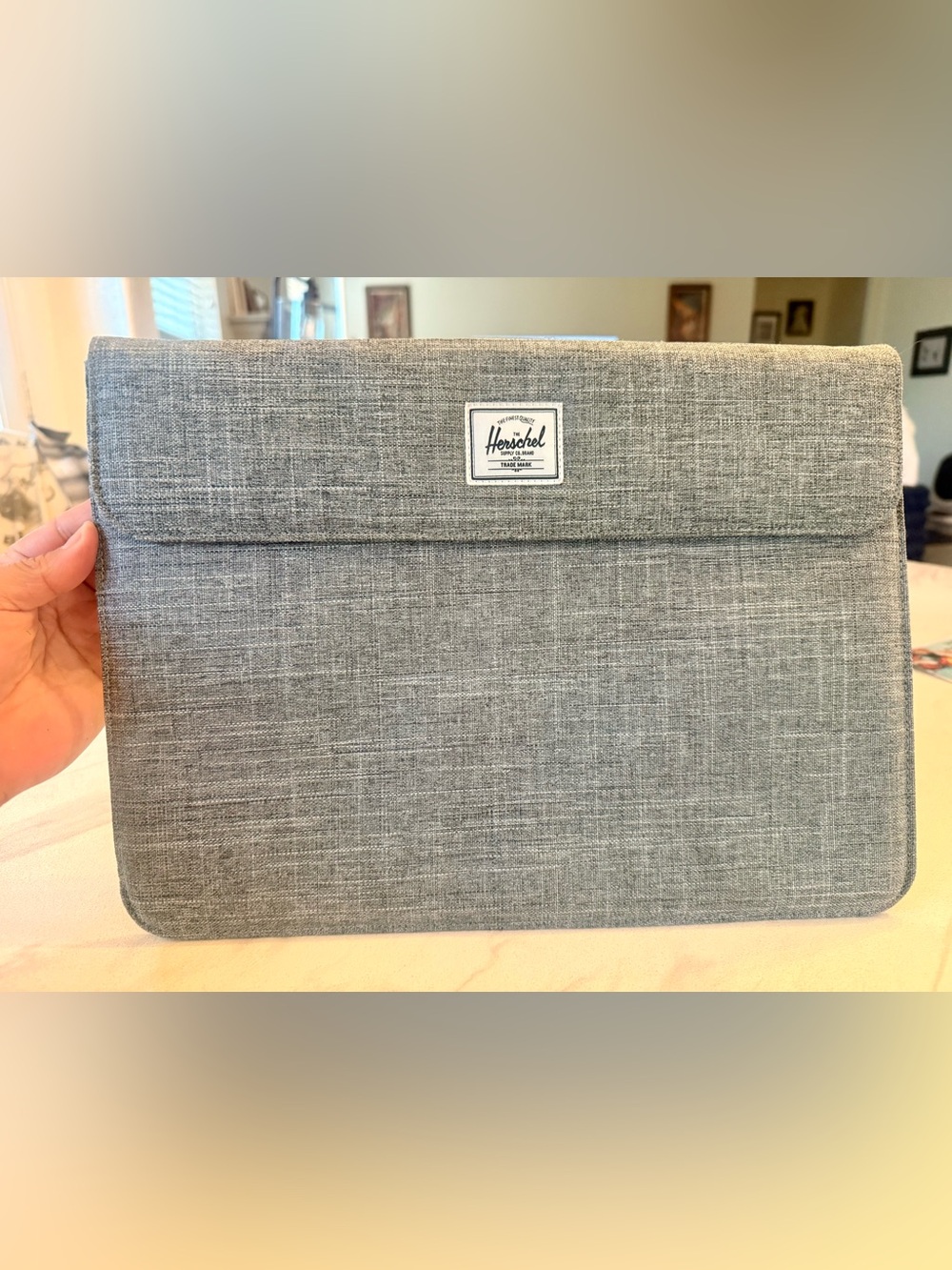 *NEW* 13" Herschel Supply Company heathered gray laptop sleeve